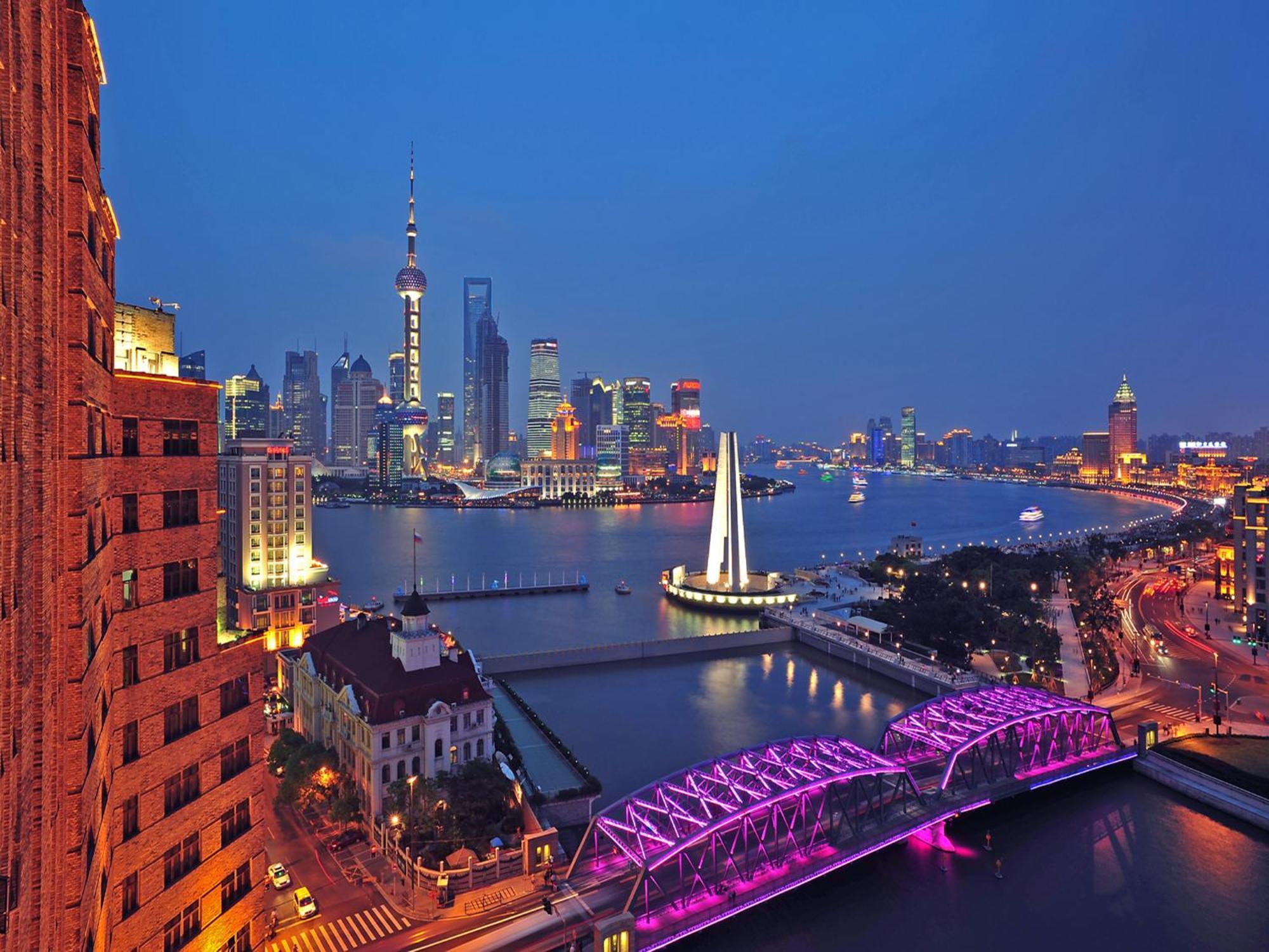 Broadway Mansions Hotel - On The Bund Shanghai Esterno foto