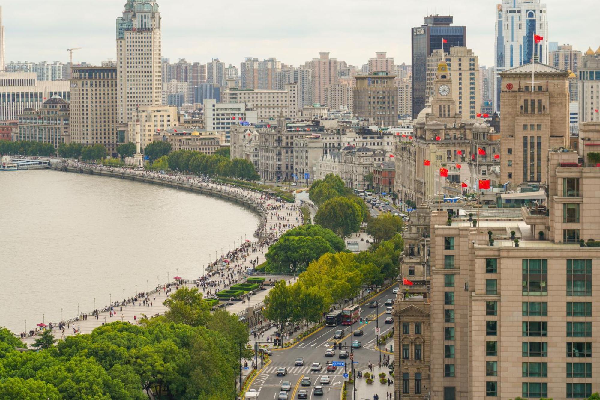 Broadway Mansions Hotel - On The Bund Shanghai Esterno foto